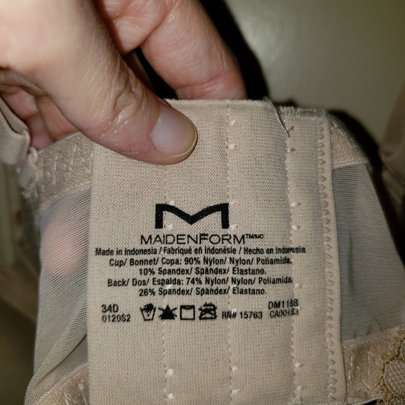 NWT Maidenform Beige Bra - Picture 3 of 5
